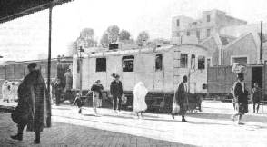 A typical scene in a Tunisian railway station