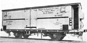 SPECIAL REFRIGERATOR TRUCKS built by the Italian State Railways