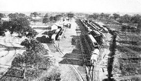 LOOKING SOUTH towards Victoria Falls at Broken Hill Railway Station