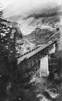 THE REPLACEMENT BRIDGE over the Salmon River