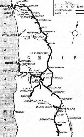 OVER 400 MILES of standard gauge track in Chile are operated by the Nitrate Railways Company