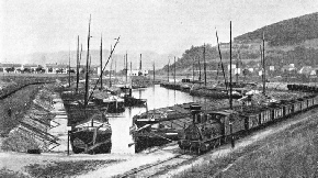 THE TRANSHIPMENT STATION of Usti-nad-Labem in Northern Bohemia