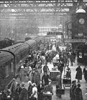 The arrival of an LMS express at Carlisle