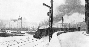 A wintry scene in the northern Spanish port, Bilbao