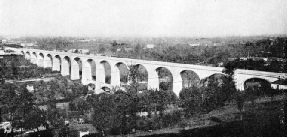 THE ELLERO TORRENT VIADUCT on the new Italian line near Mondovi