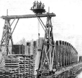 Building the Muda River Bridge in Kedah, Malaya