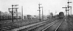 Burrowing junctions connect the goods line near Carlisle with big marshalling yards