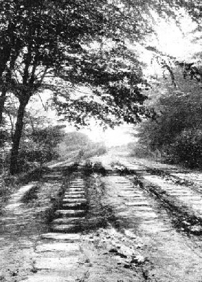 ALL THAT REMAINS TO-DAY of the famous Portage Railroad