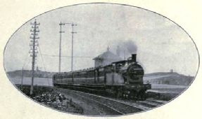 “FLYING SCOTSMAN” PASSING DUNBAR AT 60 MILES AN HOUR