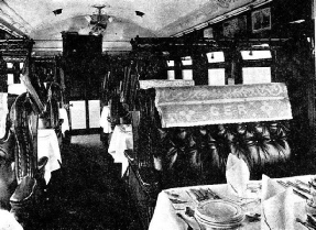 First-class Dining Saloon on the Cromer Express, Great Eastern Railway