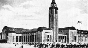 AT HELSINKI. The Central Railway Station of the Finnish capital