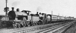 A London and North Western Engine “piloting” a Midland Engine on a Manchester Express