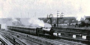 A SUBURBAN TRAIN LEAVING KING’S CROSS