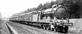 AN ATLANTIC 4-4-2 EXPRESS ENGINE, formerly of the North Eastern Railway