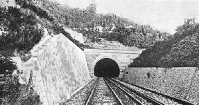 THE CAMPI FLEGREI TUNNEL on the new direct railway route between Rome and Naples