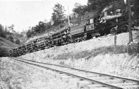 MOVING LUMBER OVER A SWITCHBACK WITH A GRADE OF 1 IN 10