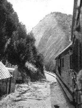 A DEEP CUTTING near Myalla on the North West Coast line in Tasmania