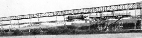 A GENERAL VIEW of the railplane track and a station