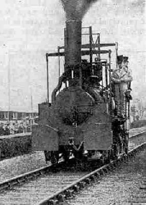 The Hetton Colliery Locomotive (built 1822) which led the procession