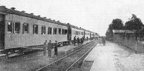 A typical excursion train in southern Estonia