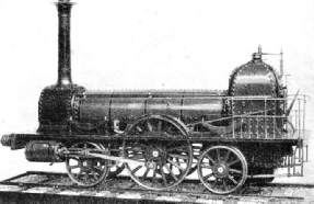 STEPHENSON’S LONG-BOILER LOCOMOTIVE was patented in 1841