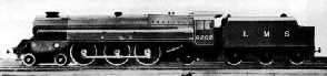 4-6-2 turbomotive of the LMS no 6202