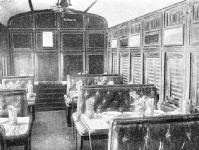 DINING-CAR owned by the International Sleeping Car Company on the Iraq Government Railways