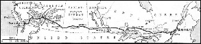 THE ROUTE of the “Trans-Canada Limited” from Montreal to Vancouver.