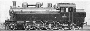 4-6-2 TANK LOCOMOTIVE in service in Czechoslovakia