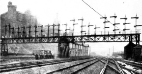 SIGNAL GANTRY AT EAST END OF WAVERLEY STATION