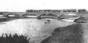 THE TENSIFT BRIDGE which carries the line of the Moroccan Railways