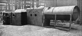 THE DOUBLE BOILER. FIRE-BOXES, AND FOUNDATION RING OF THE LARGE “FAIRLIE” ENGINE BUILT FOR THE MEXICAN RAILWAY