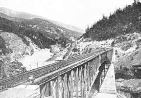 This fine steel bridge carries the line across British Columbia’s biggest river