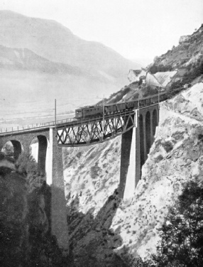 THE BALTSCHIEDER VIADUCT on the Lötschberg main line